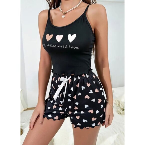 Pajama Set Black Size 4 - Picture 1 of 3